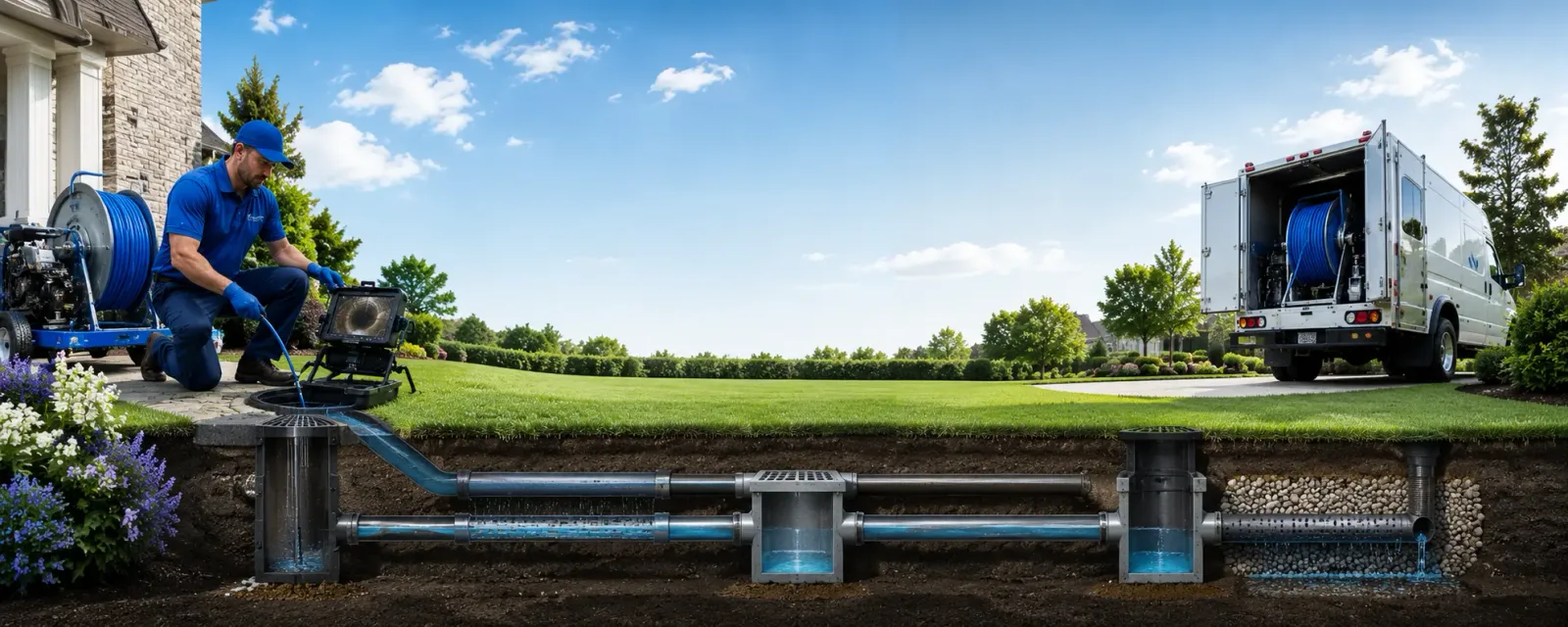 Outdoor drain cleaning information for Parmelee, SD